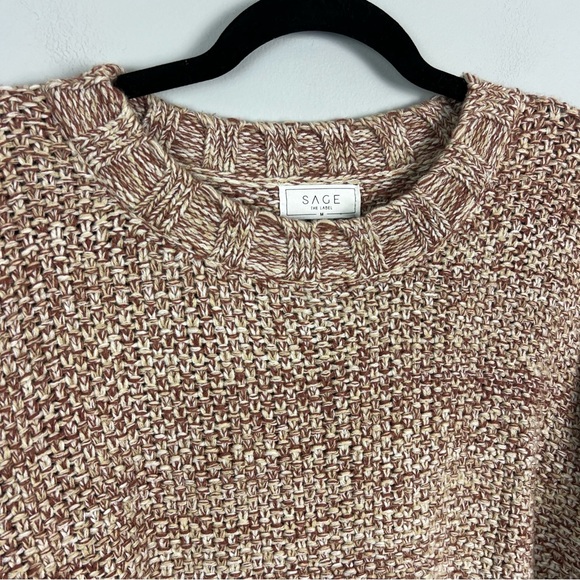 Sage The Label Cable Knit Sweater Size Medium - Picture 2 of 7